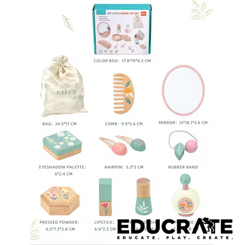 Kabi My Little Makeup Set – Wooden Pretend Play Kit