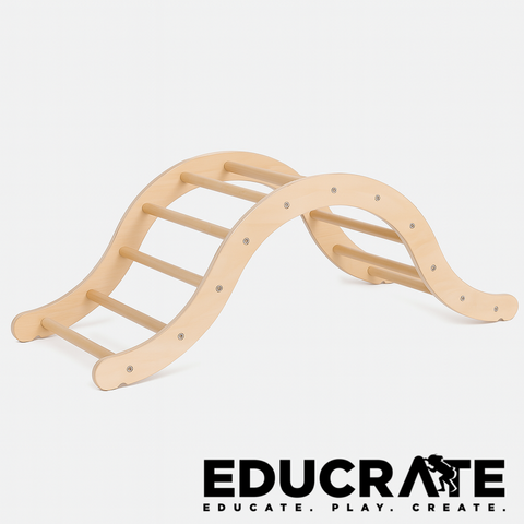 Connectable Wooden Pikler Climbing Arch | Rocker