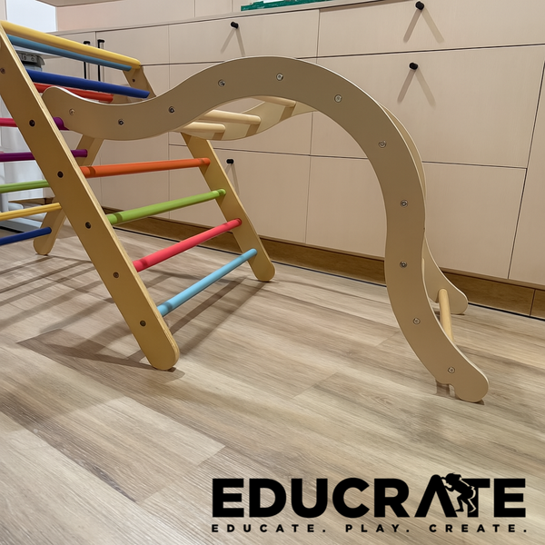 Connectable Wooden Pikler Climbing Arch | Rocker