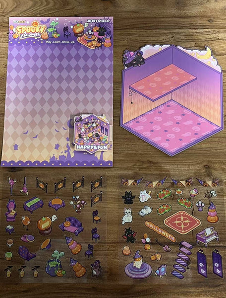 Keybaby 3D DIY Sticker Playset – Scene Sticker Story Building for Kids 🎨✨