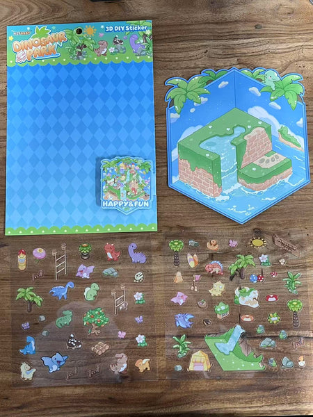 Keybaby 3D DIY Sticker Playset – Scene Sticker Story Building for Kids 🎨✨