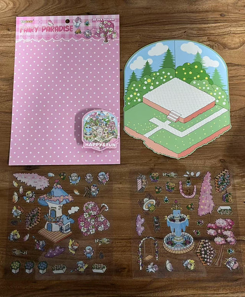 Keybaby 3D DIY Sticker Playset – Scene Sticker Story Building for Kids 🎨✨