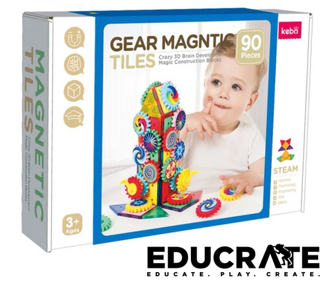 Kebo Magnetic Gear tiles 90pcs