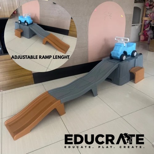 EducratePH 2-in-1 Adjustable Kids Ride On Slide & Play Ramp