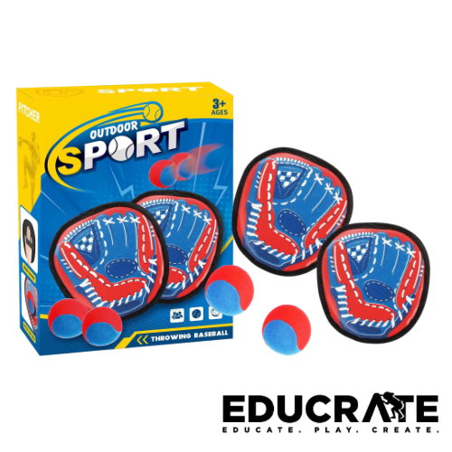EducratePH Catch & Throw Baseball Set (Soft Play) throwing baseball
