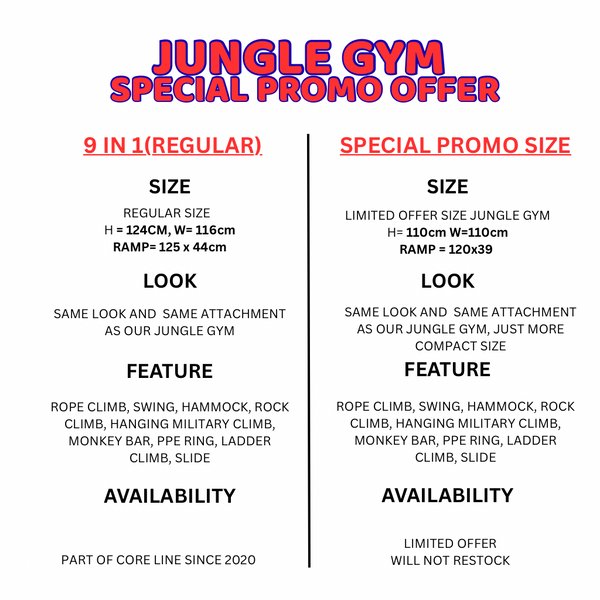 9 in 1 Jungle Gym – Special Promo Batch | COMPACT DESIGN