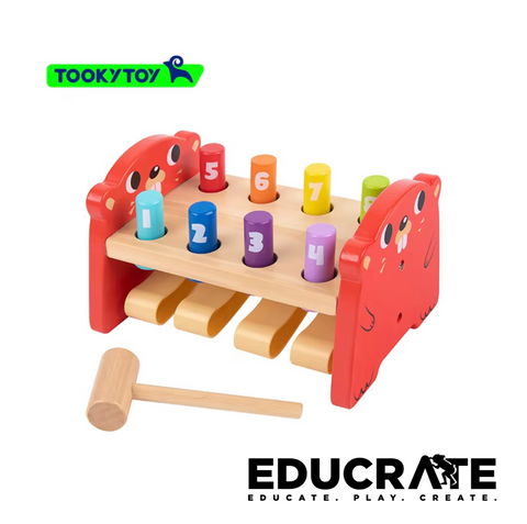 Wooden Whack-a-Mole Educational Toy (Tooky Toy TK088) by EducratePH
