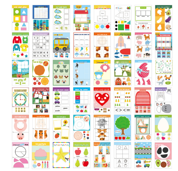 On the Go Cutting Scissors Activity (Cut and Paste)