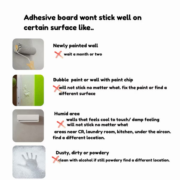 Full Adhesive Magnetic Blackboard (Arch Shape)