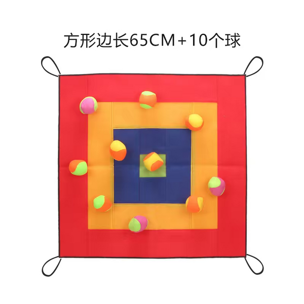 Kids Soft Ball Toss Target Velcro 65cm + 10 ball (Indoor/Outdoor)