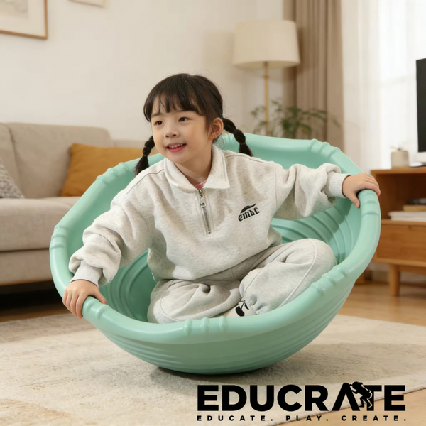 EducratePH Sensory Rock Around Wobble Bowl / Disc Sensory Spinning Seat