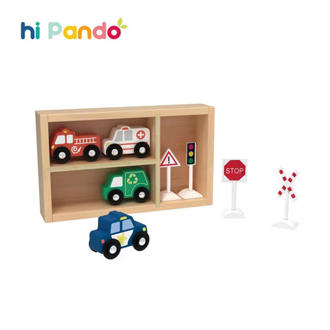 Hi Pando Transportation and Street Sign Set with Case HP092