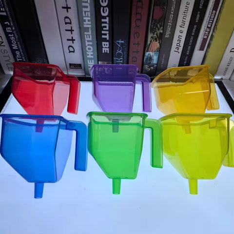 6pcs Water Play Funnels for Kids – Colorful Pouring Cups Sensory Play / Steam