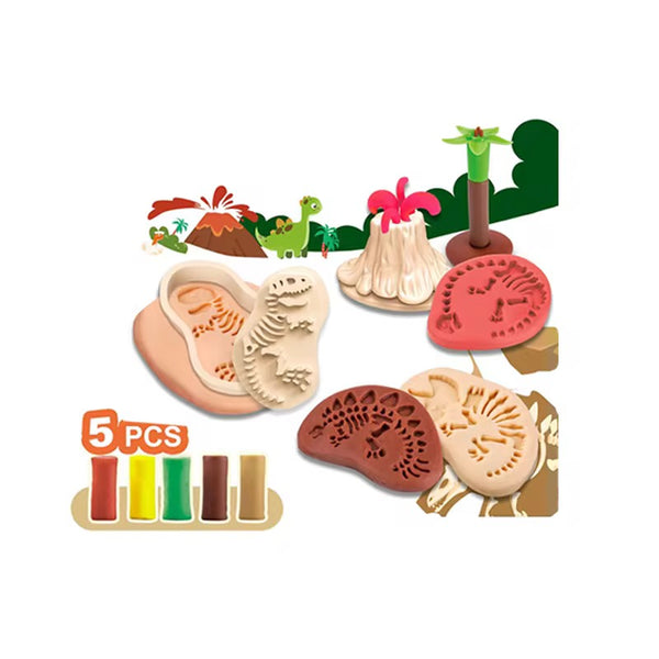 EducratePH Educational Play Dough Stamp Set  | Space Planets Dinosaurs Continents | Creative Sensory | Ages 3+