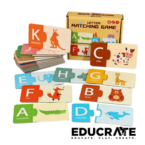Alphabet or Number Puzzle Matching Cards – Montessori Early Learning Flashcards
