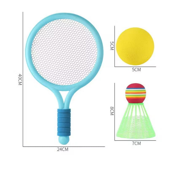 Kids Soft Tennis & Badminton Play Set – Indoor & Outdoor Fun Game Toy