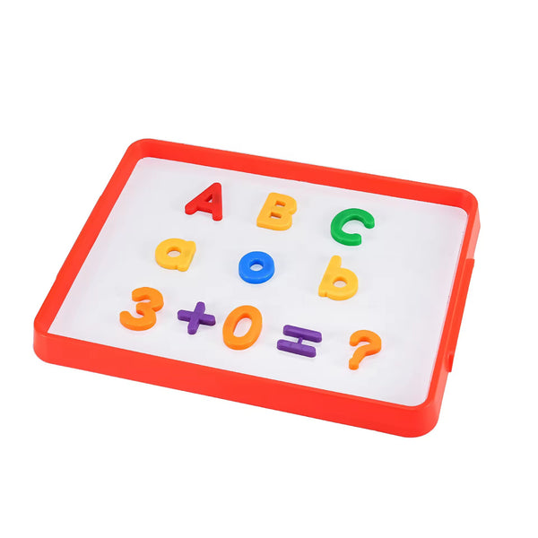 EducratePH Magnetic Stackable Dry Erase Whiteboard | Reusable Writing Activity Tray | Alphabet, Math & Learning Play