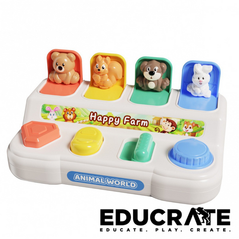 Pop up Animal / Fine Motor Cause and Effect Toy