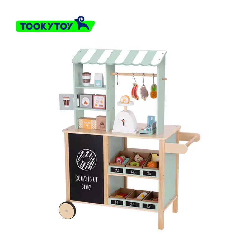Tooky Toy Pretend Play Grocery Cart