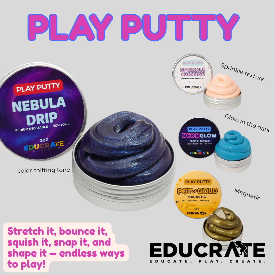 EducratePH Play Putty – From Therapy Putty to Playtime Fun | Never Dries Out, Bouncy & Stretchy Sensory Toy