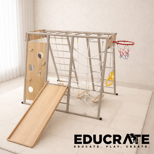 EducratePH Falcon Steel Activity Jungle Gym / Slide and Swing