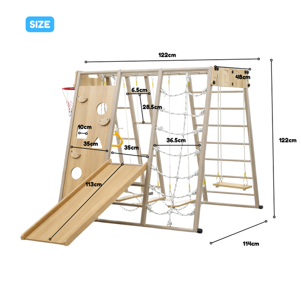 EducratePH Falcon Steel Activity Jungle Gym / Slide and Swing