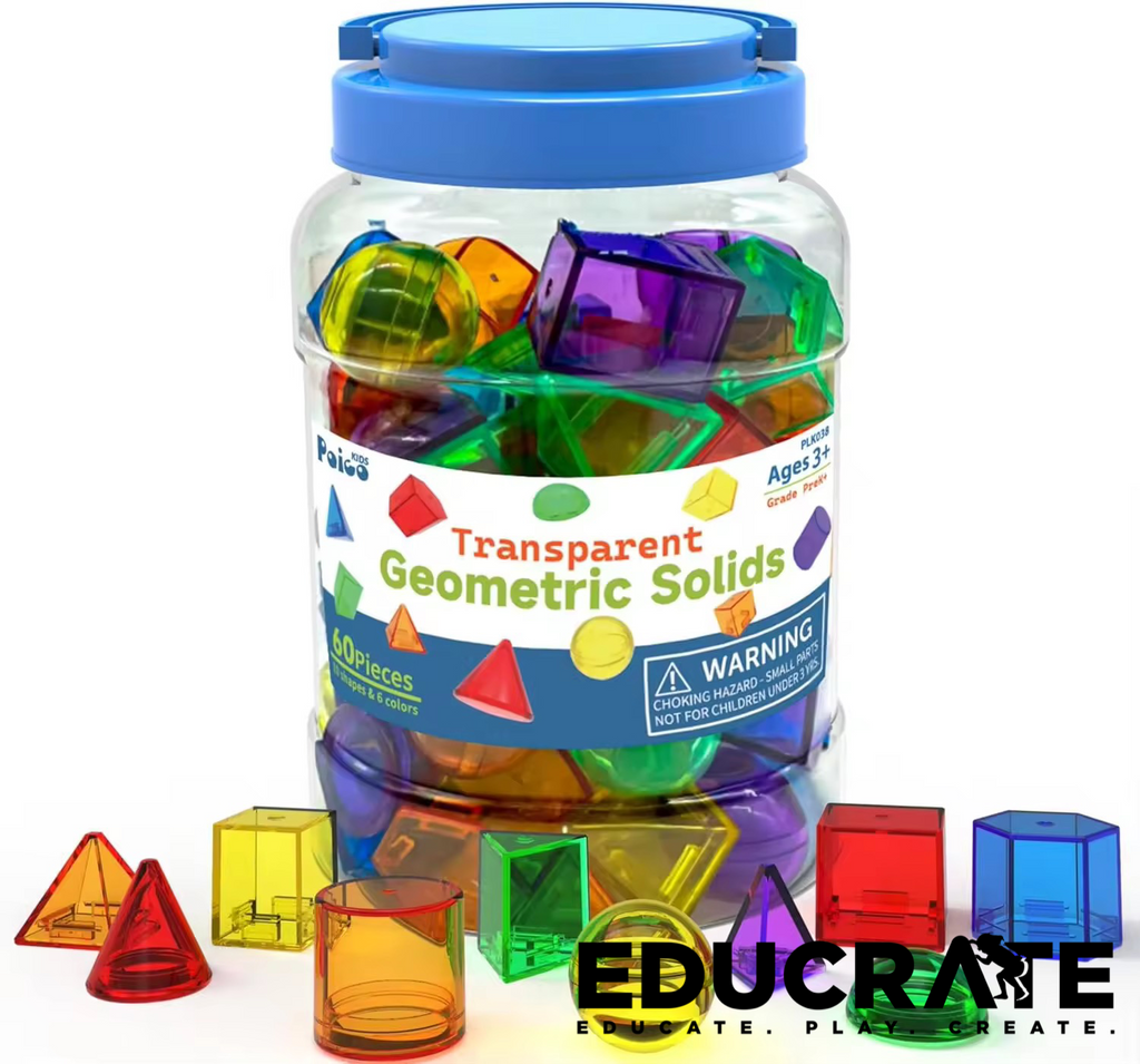 Transparent Geometric Solids – Wear Love Babies - EducratePH