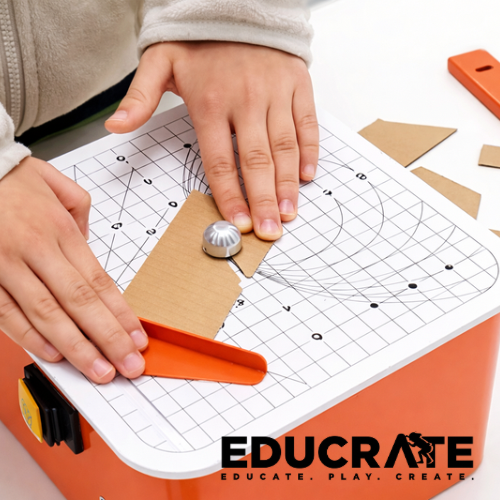 EducratePH Kids Cardboard Cutter | Safe Guided Cutting Tool for DIY Crafts & Creative Play 6+