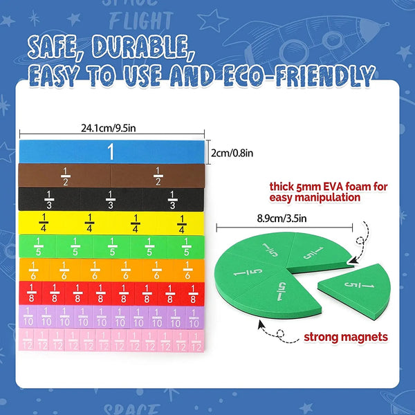Magnetic Fraction Circle & Tiles