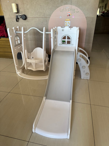Toddler Swing and Slide with Telescope and Little Nook and Basketball ring