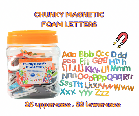 EducratePH Chunky Magnetic Foam Letters (uppercase / lowercase)