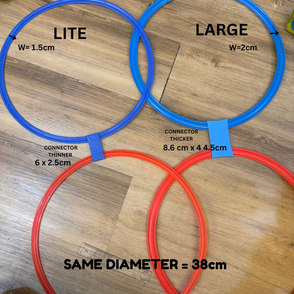 10pcs Hopscotch Jumping rings with connector