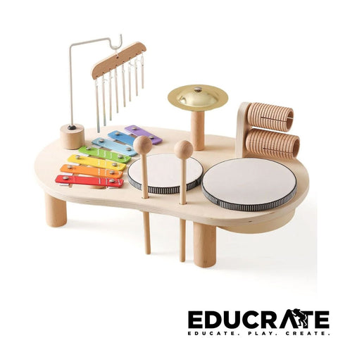 Musical Drum Set with Xylophone and Chime