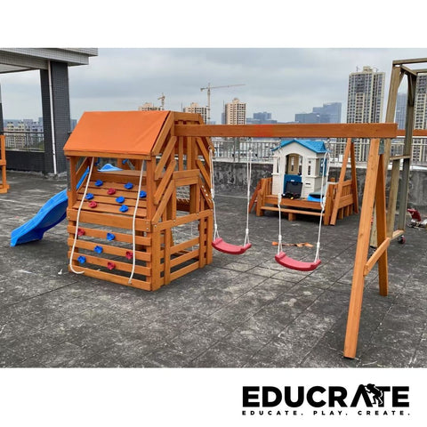Squirrel Outdoor Playset with Slide