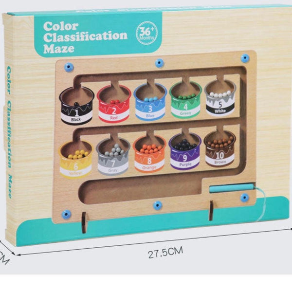 Magnetic Color Classification Maze game for Toddler