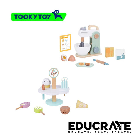 Tooky Toy Pretend Play Kitchen / Cafe Accessories (Mixer and Ice Cream)