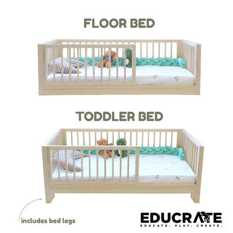 Freya Montessori Floor to Toddler Bed
