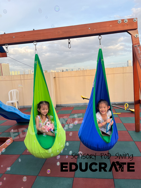 Sensory Hanging Pod Swing for Kids Preschool Toddler Occupational Therapy