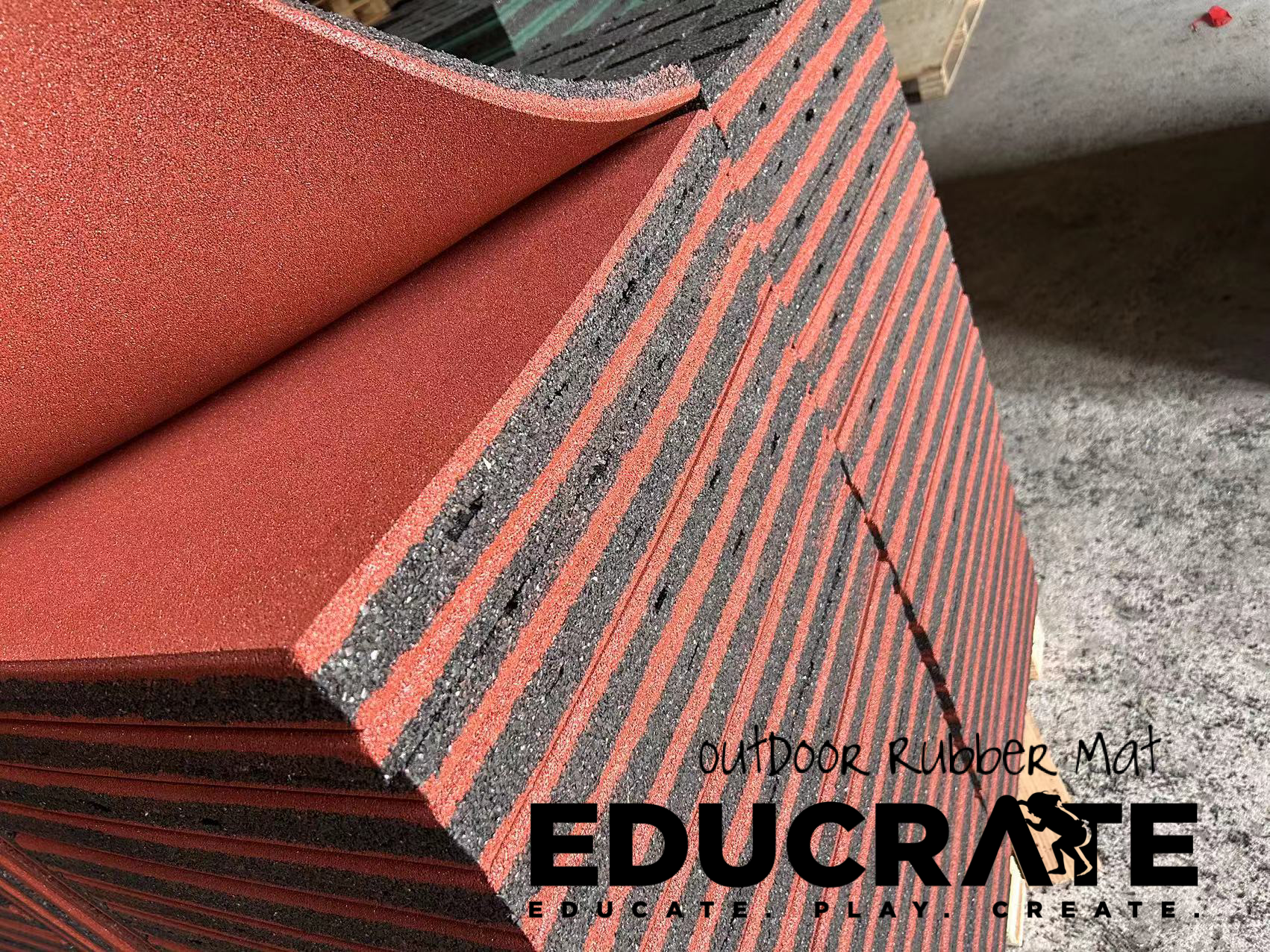 Outdoor Rubber Tile Outdoor Rubber Playground Mat – Wear Love