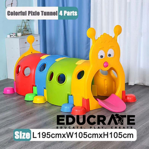 Colorful Caterpillar Climb and Crawl Tunnel