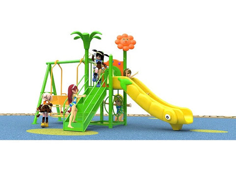 Filbert Outdoor Playset ( face to face swing seat + slide)