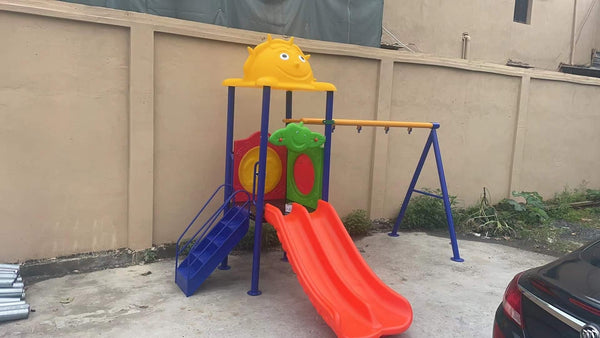 Frances Outdoor Playset (2 swing +  2 Slide)