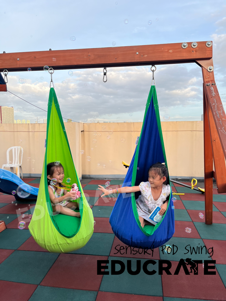 Sensory Hanging Pod Swing for Kids Preschool Toddler Occupational Therapy