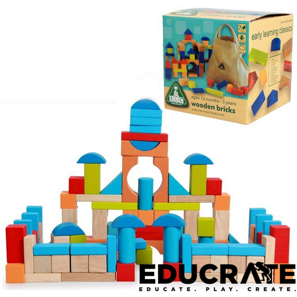 100pcs ELC wooden Bricks / building blocks