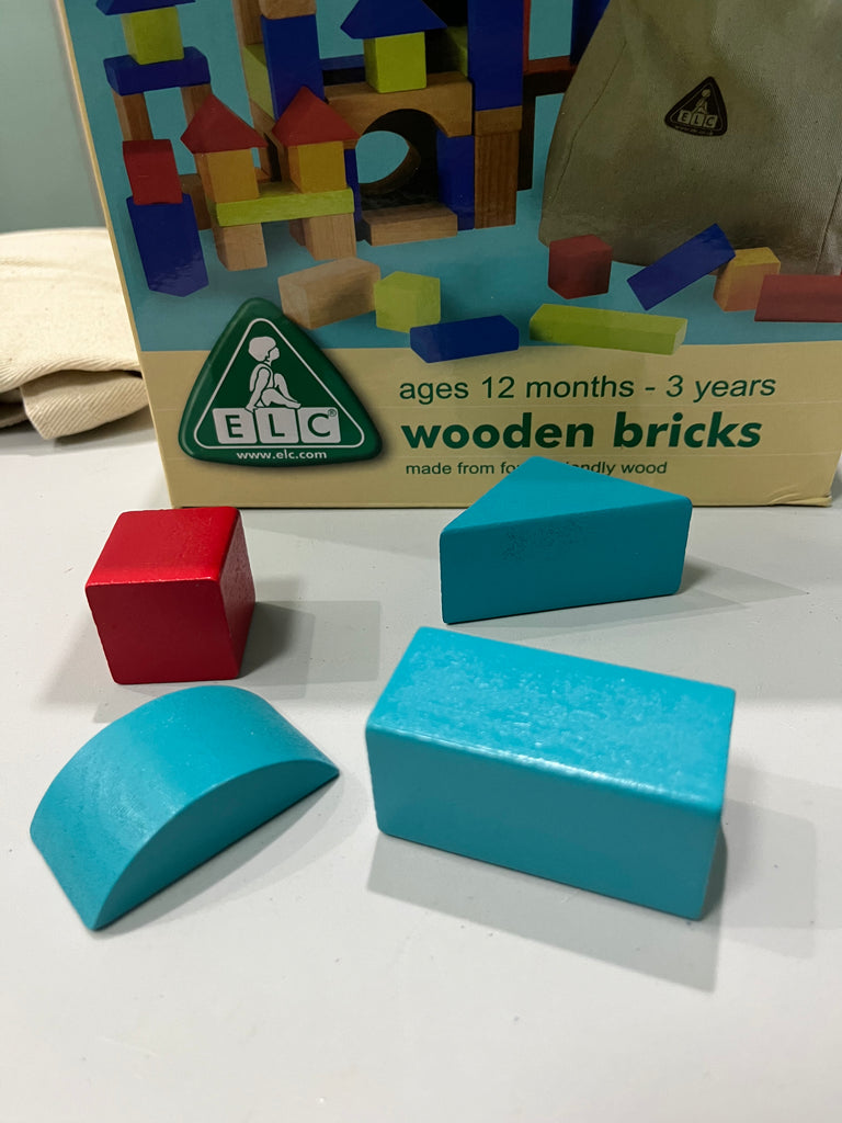 Elc wooden deals bricks
