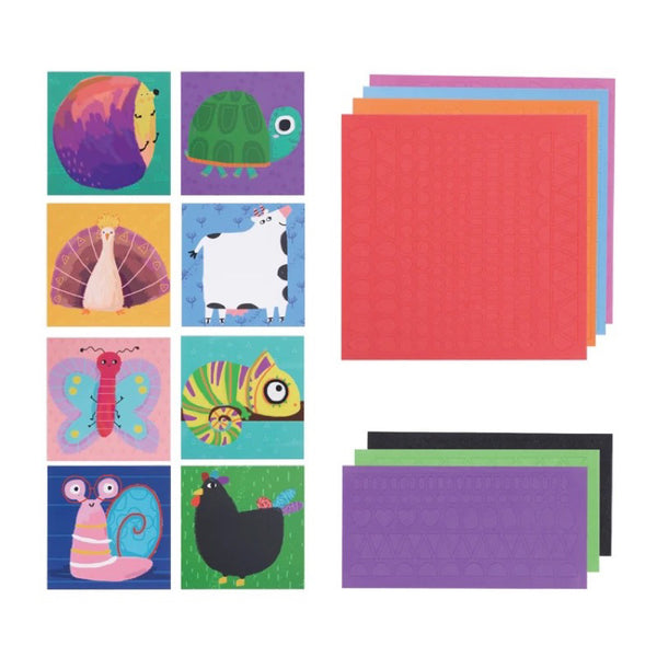 TOOKYLAND 3D EVA Animal Foam Stickers 900 foam sticker, 8 animal board