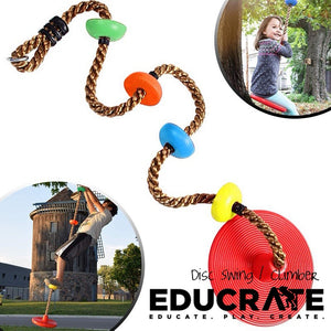 Disc Swing / Rope climber disc attachement for playground