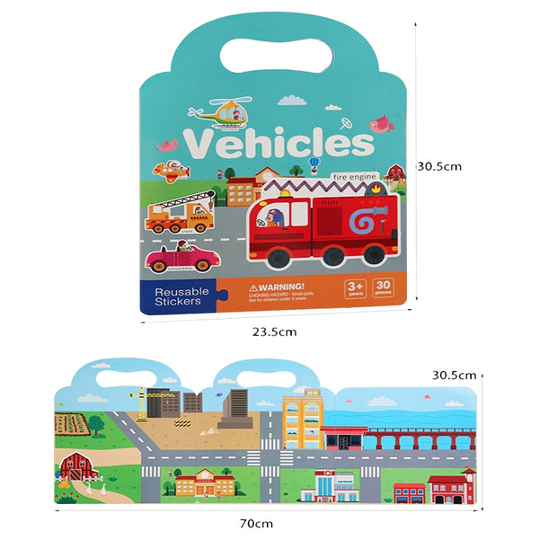 Scene Sticker Book (Can be reused)