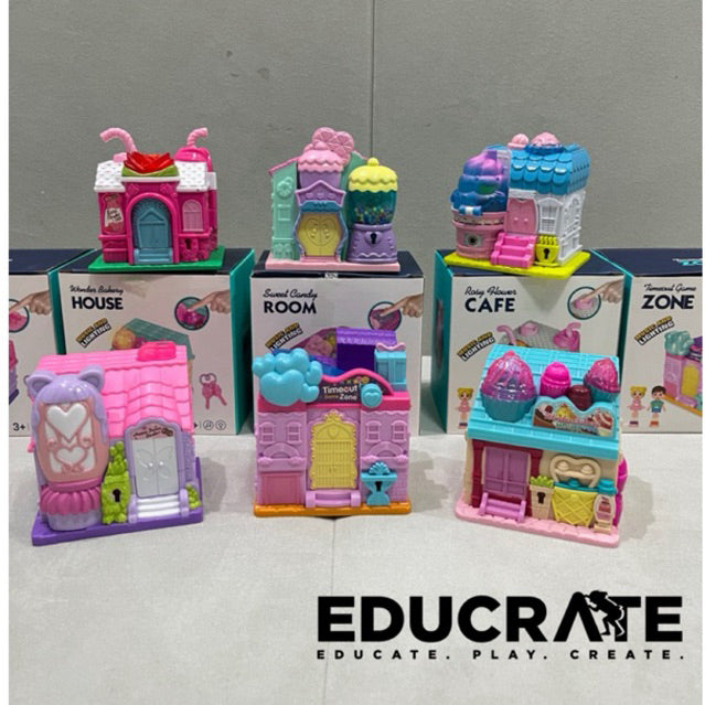 Mini Surprise Magic Compact Dollhouse for Kids