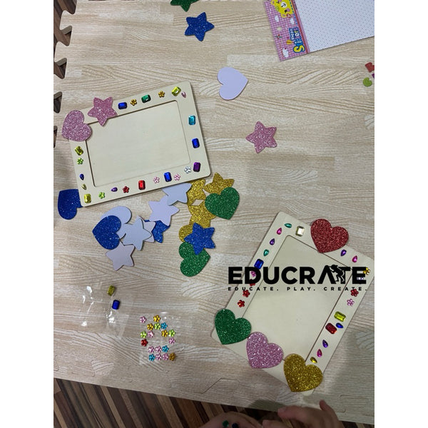 Decorate your own picture frame 4's / Toddler Activity / Creativity Wood Frame